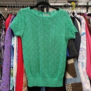 Vintage 1980s Spring Crochet Sweater